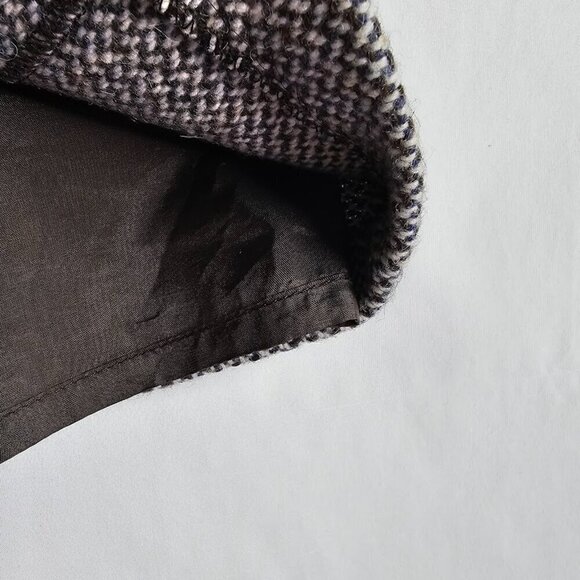 J. CREW Wool Skirt Tweed Pencil GRAY & BROWN size 8 Academia Preppy School Chic - Picture 5 of 7
